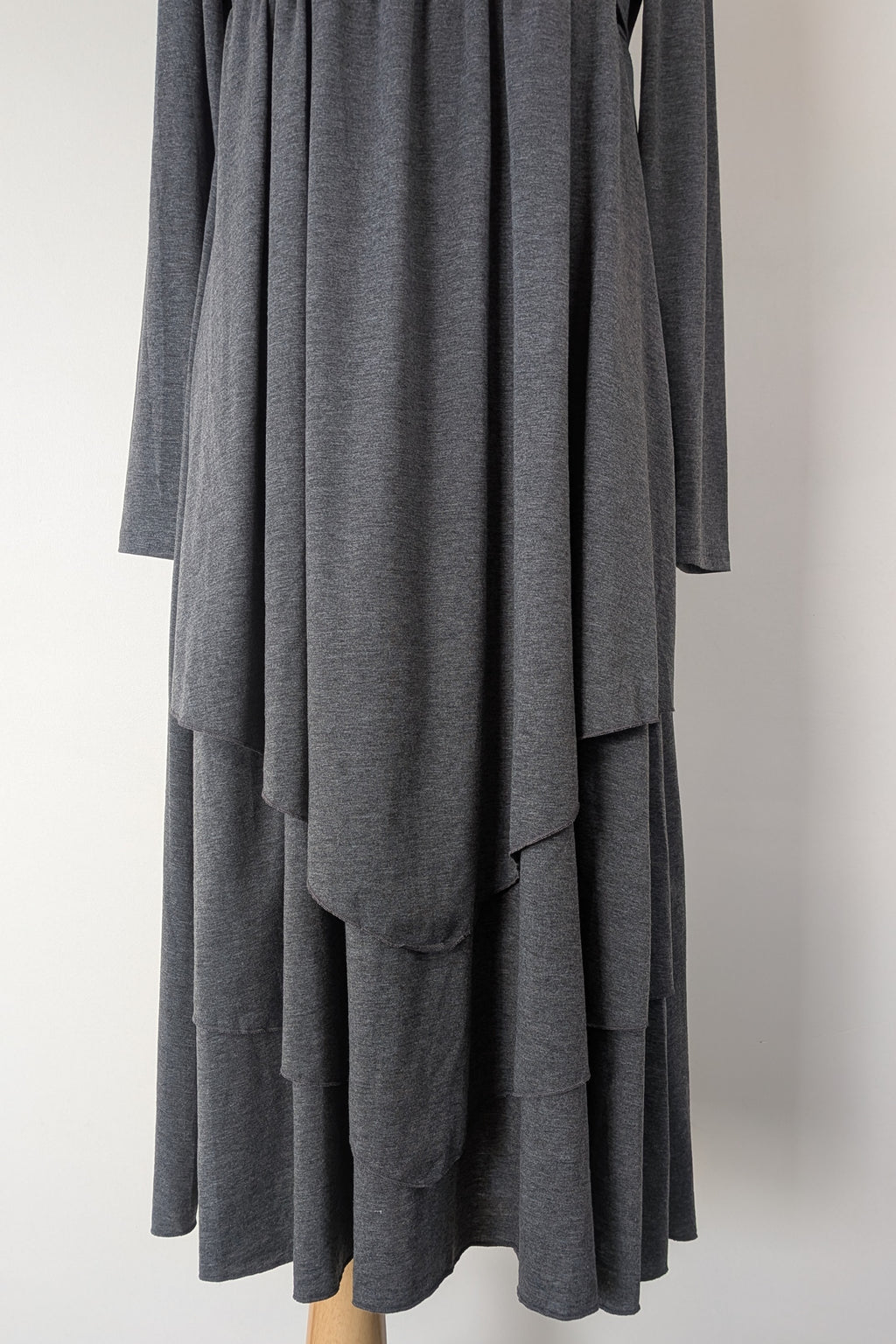 Made With Heart Grey Layered Dress Size M BNWT