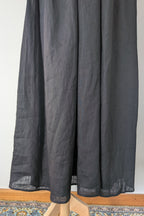 DISSH Alyssa Black Linen Maxi Dress Size 8