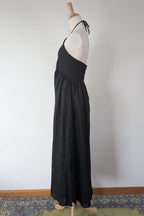 DISSH Alyssa Black Linen Maxi Dress Size 8