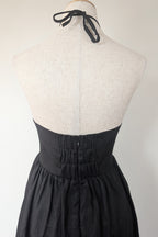 DISSH Alyssa Black Linen Maxi Dress Size 8
