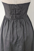 DISSH Alyssa Black Linen Maxi Dress Size 8