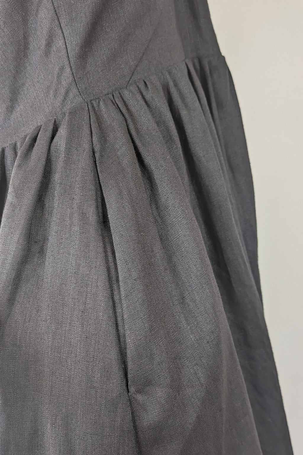 DISSH Alyssa Black Linen Maxi Dress Size 8