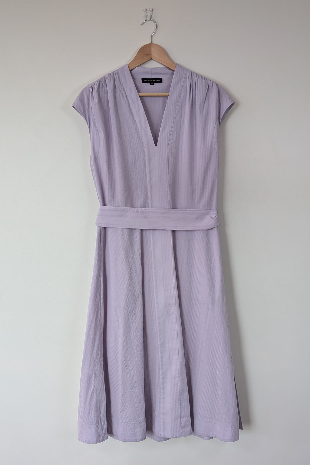 David Lawrence Serena Textured Dress in Wisteria Size 10 BNWT RRP $229