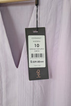 David Lawrence Serena Textured Dress in Wisteria Size 10 BNWT RRP $229