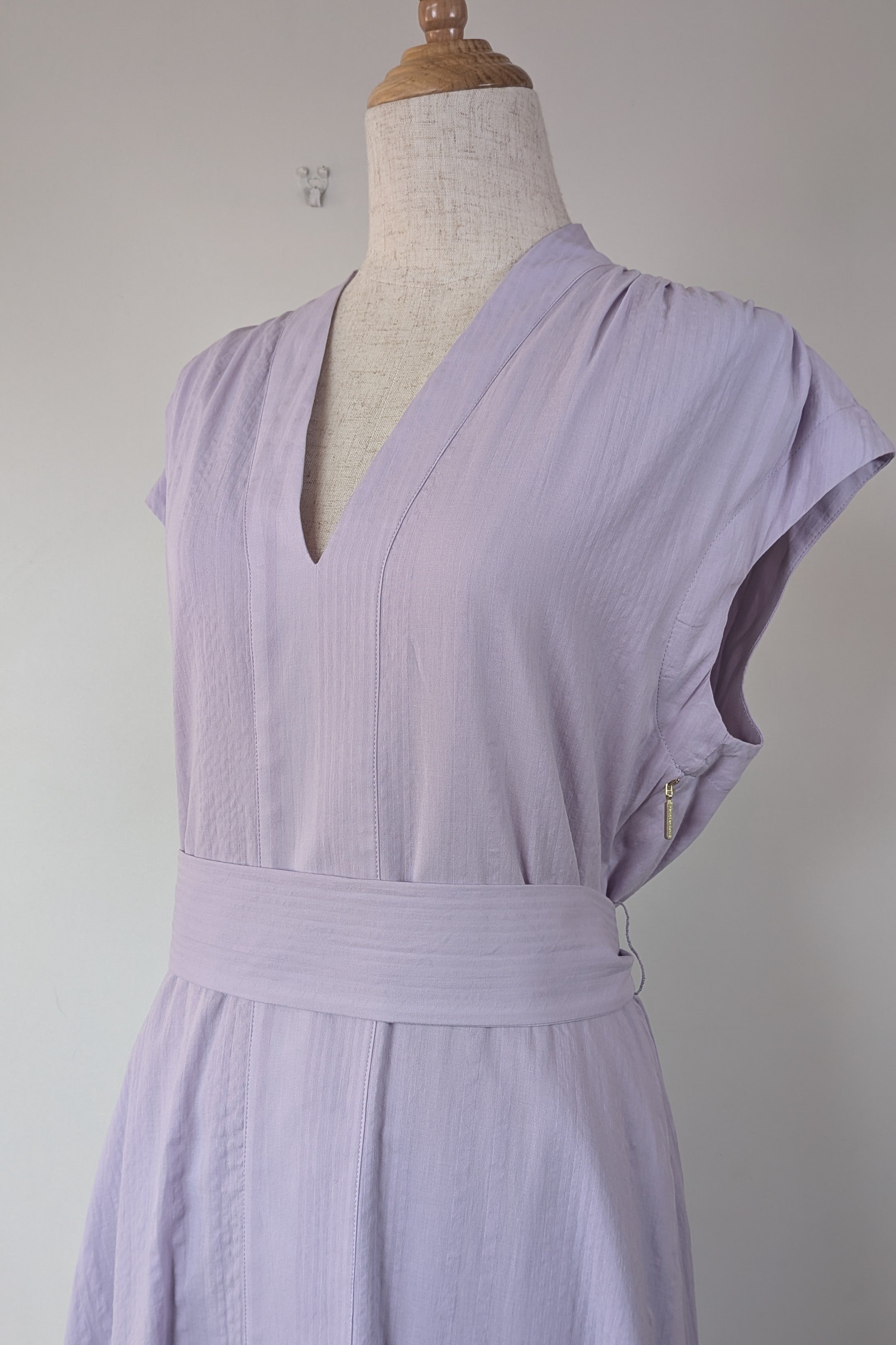 David Lawrence Serena Textured Dress in Wisteria Size 10 BNWT RRP $229