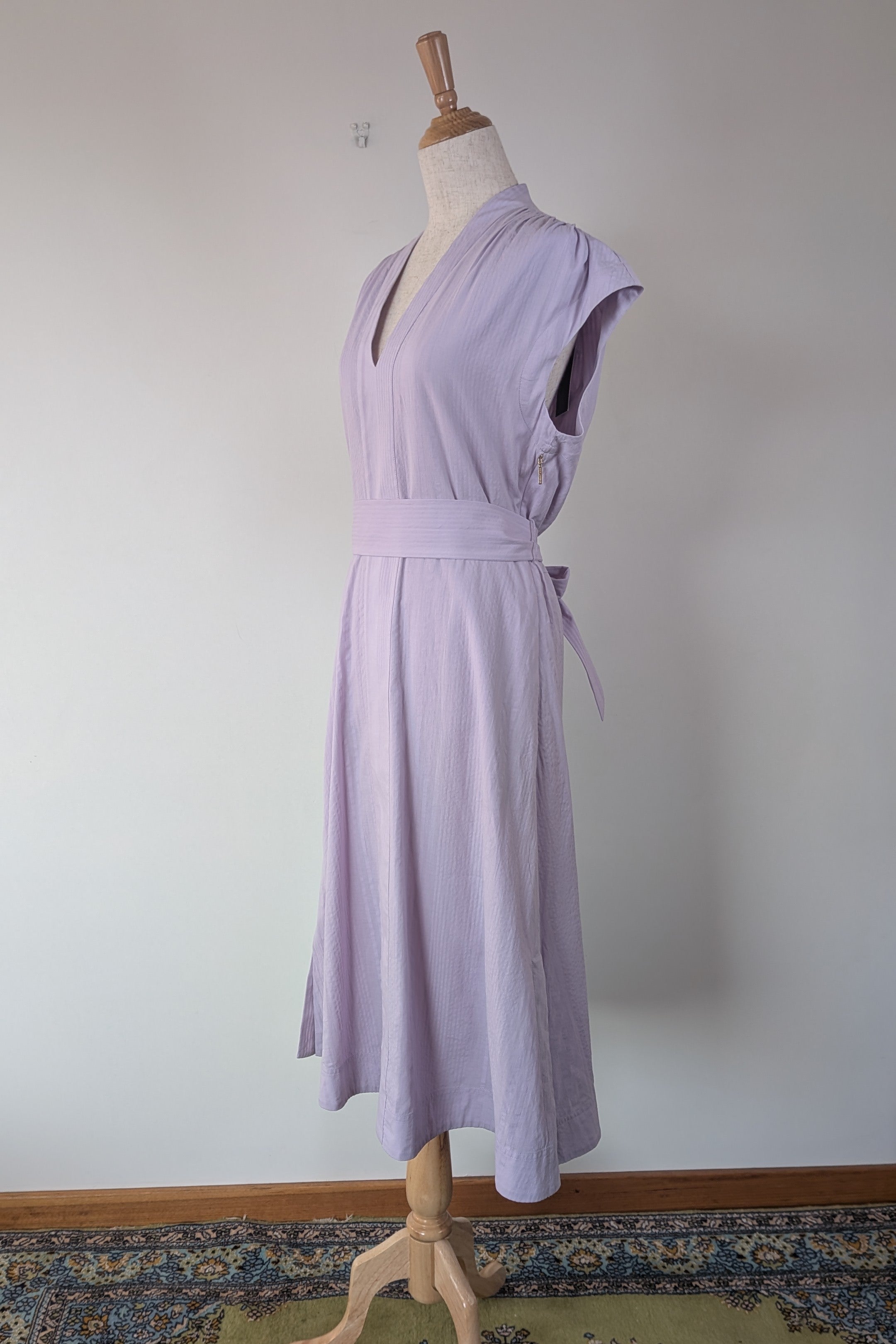 David Lawrence Serena Textured Dress in Wisteria Size 10 BNWT RRP $229