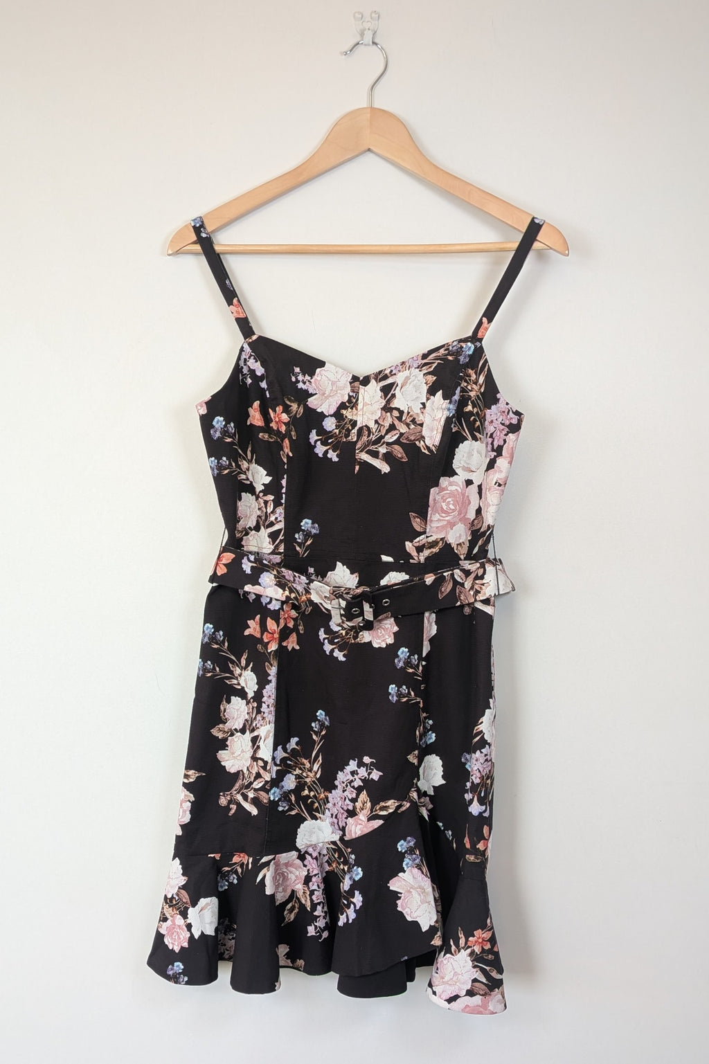 Portmans Black Spring Garden Dress Size 10 BNWT RRP $149.95