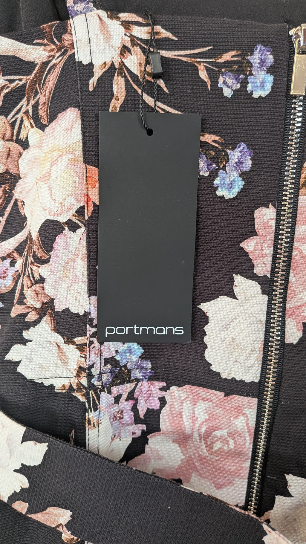 Portmans Black Spring Garden Dress Size 10 BNWT RRP $149.95
