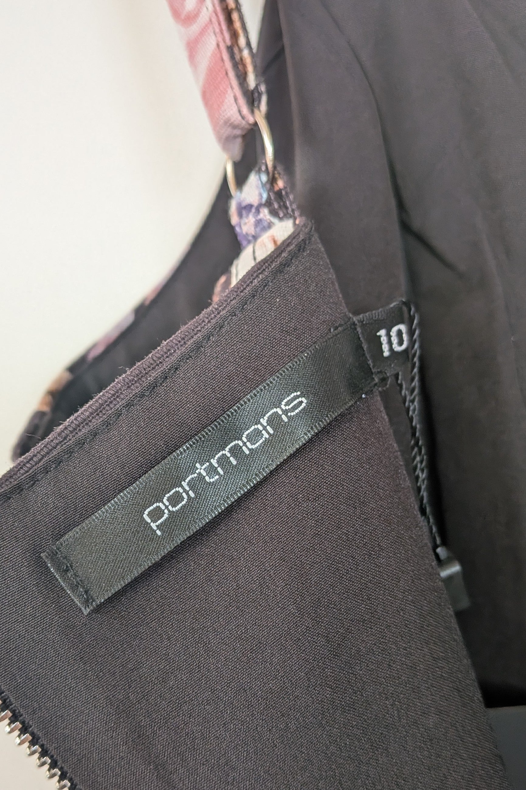 Portmans Black Spring Garden Dress Size 10 BNWT RRP $149.95