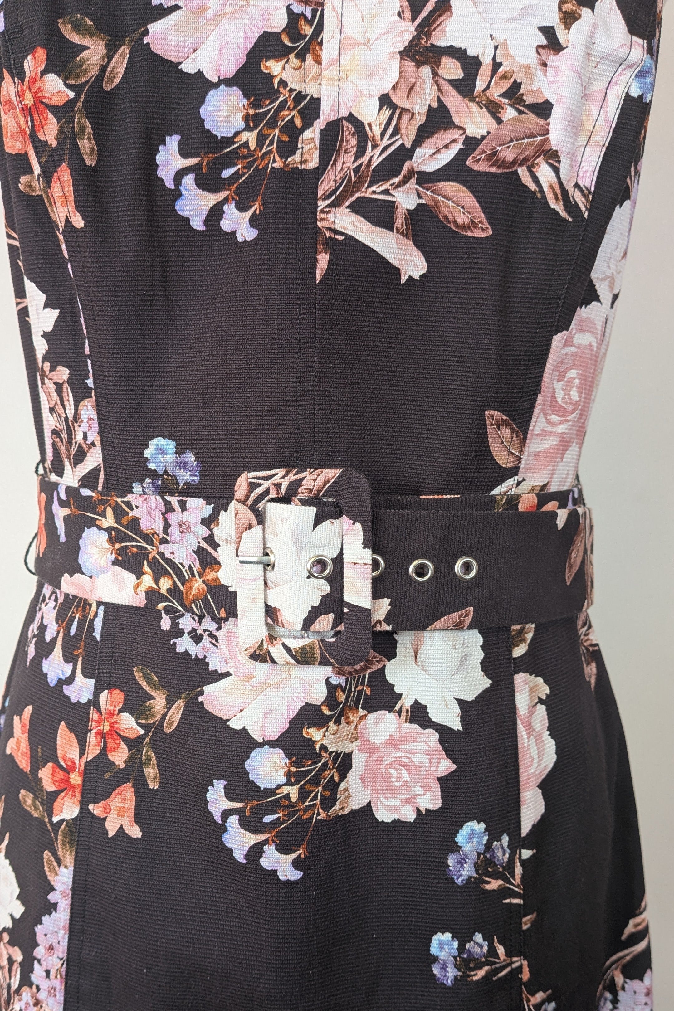 Portmans Black Spring Garden Dress Size 10 BNWT RRP $149.95