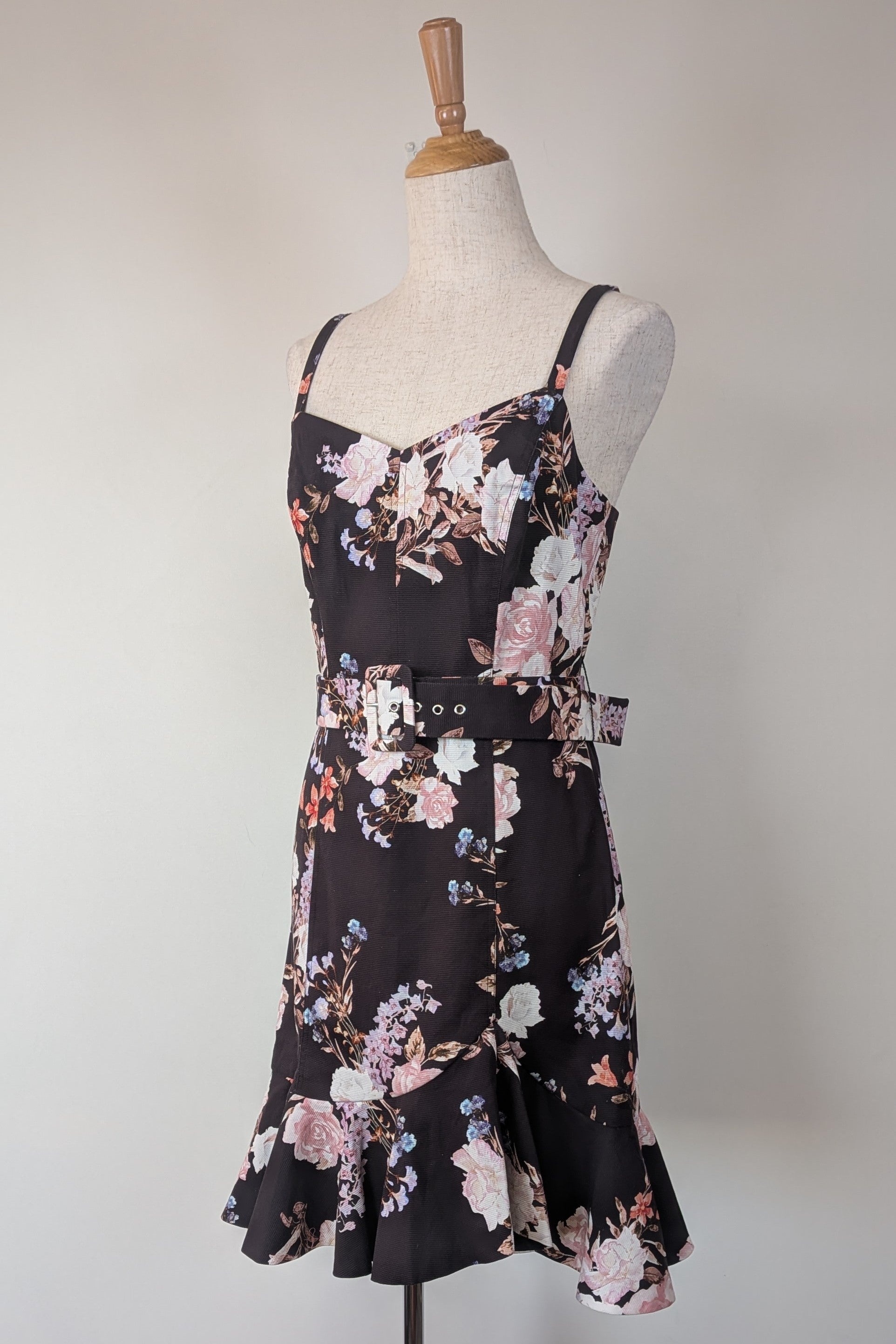 Portmans Black Spring Garden Dress Size 10 BNWT RRP $149.95