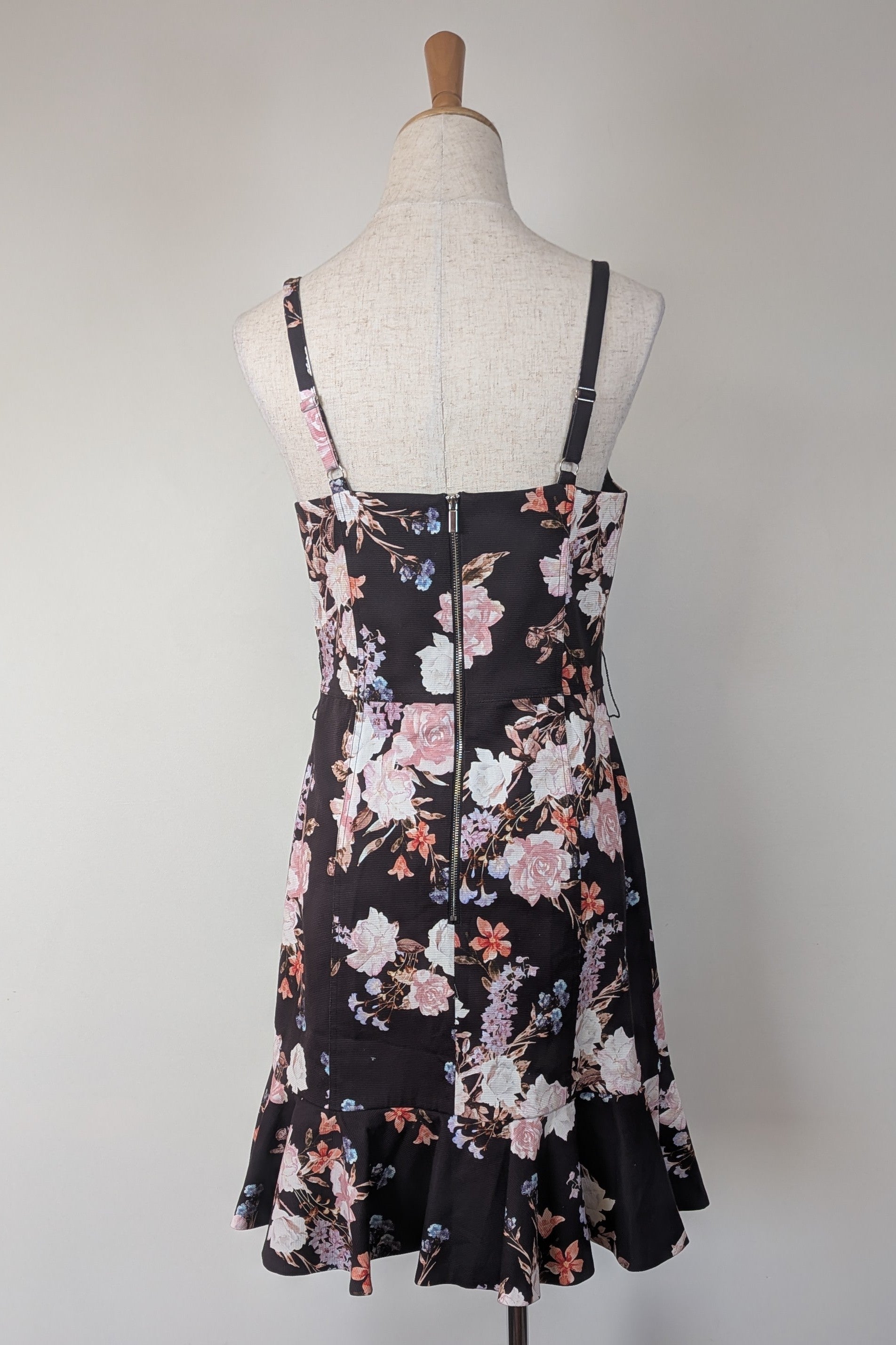 Portmans Black Spring Garden Dress Size 10 BNWT RRP $149.95
