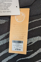 Liz Jordan Designer Collection Roll Neck Zebra Jumper in Black Size L BNWT RRP $139.95