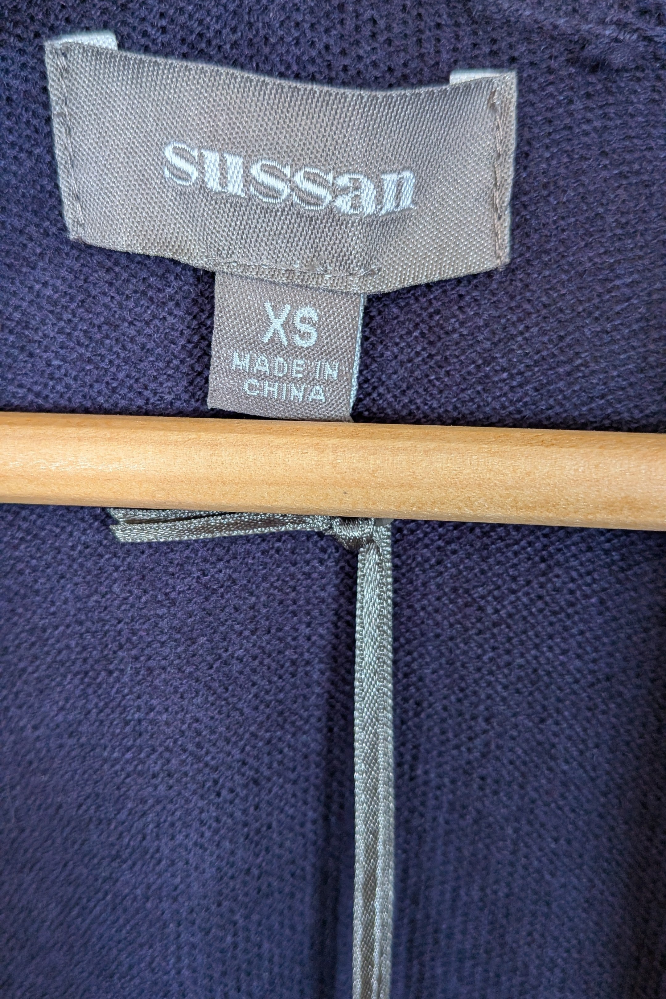 Sussan Prussia Deep Purple Open Knit Cardigan Size XS BNWT RRP $69.95