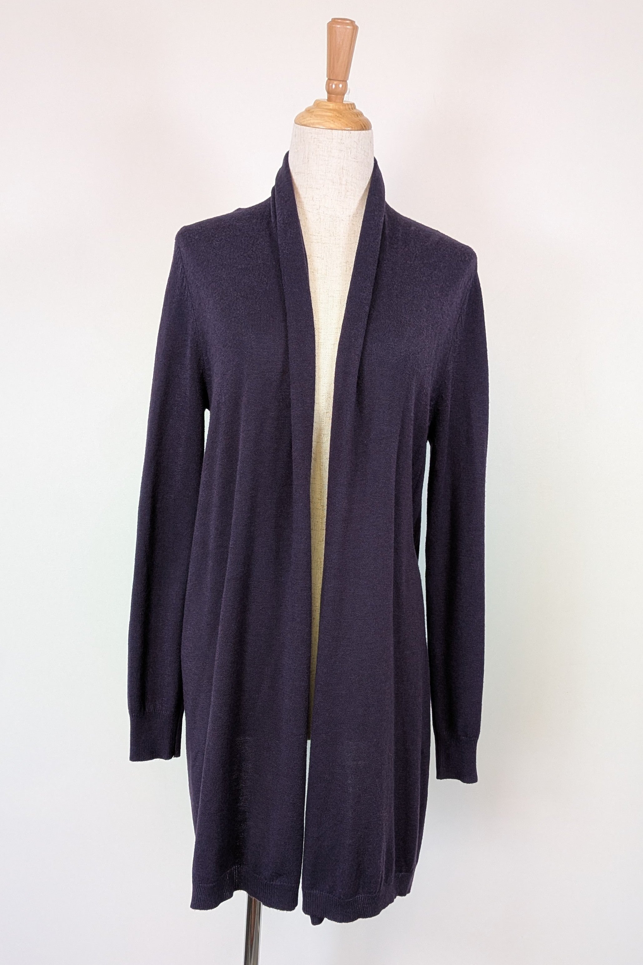 Sussan Prussia Deep Purple Open Knit Cardigan Size XS BNWT RRP $69.95