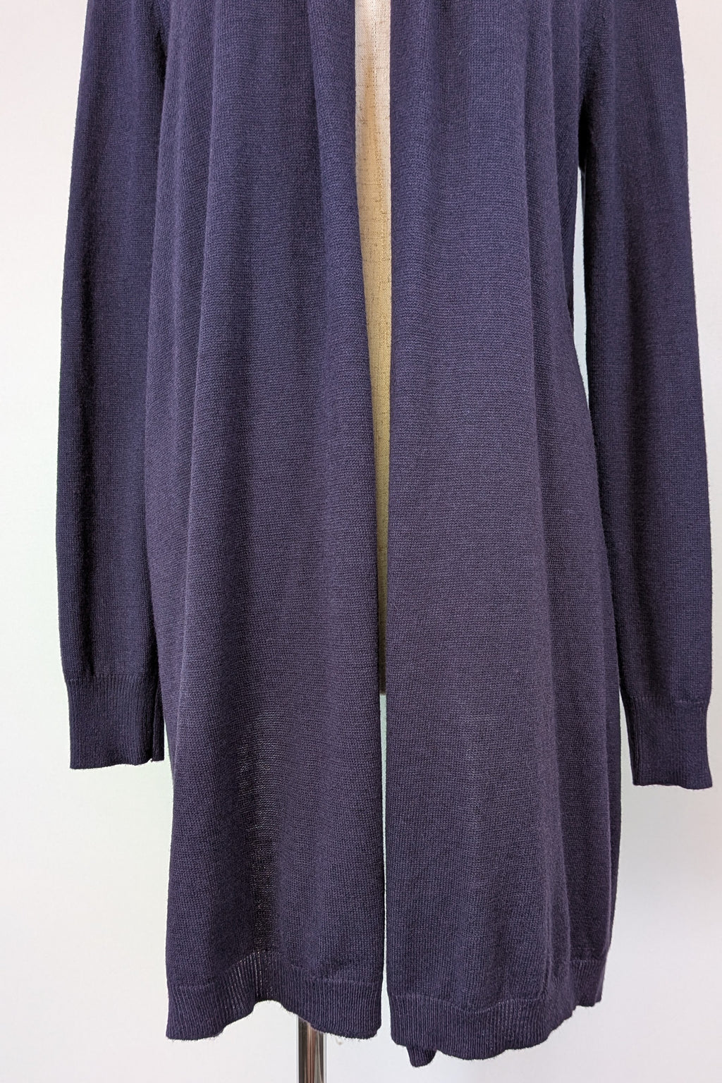 Sussan Prussia Deep Purple Open Knit Cardigan Size XS BNWT RRP $69.95