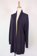 Sussan Prussia Deep Purple Open Knit Cardigan Size XS BNWT RRP $69.95