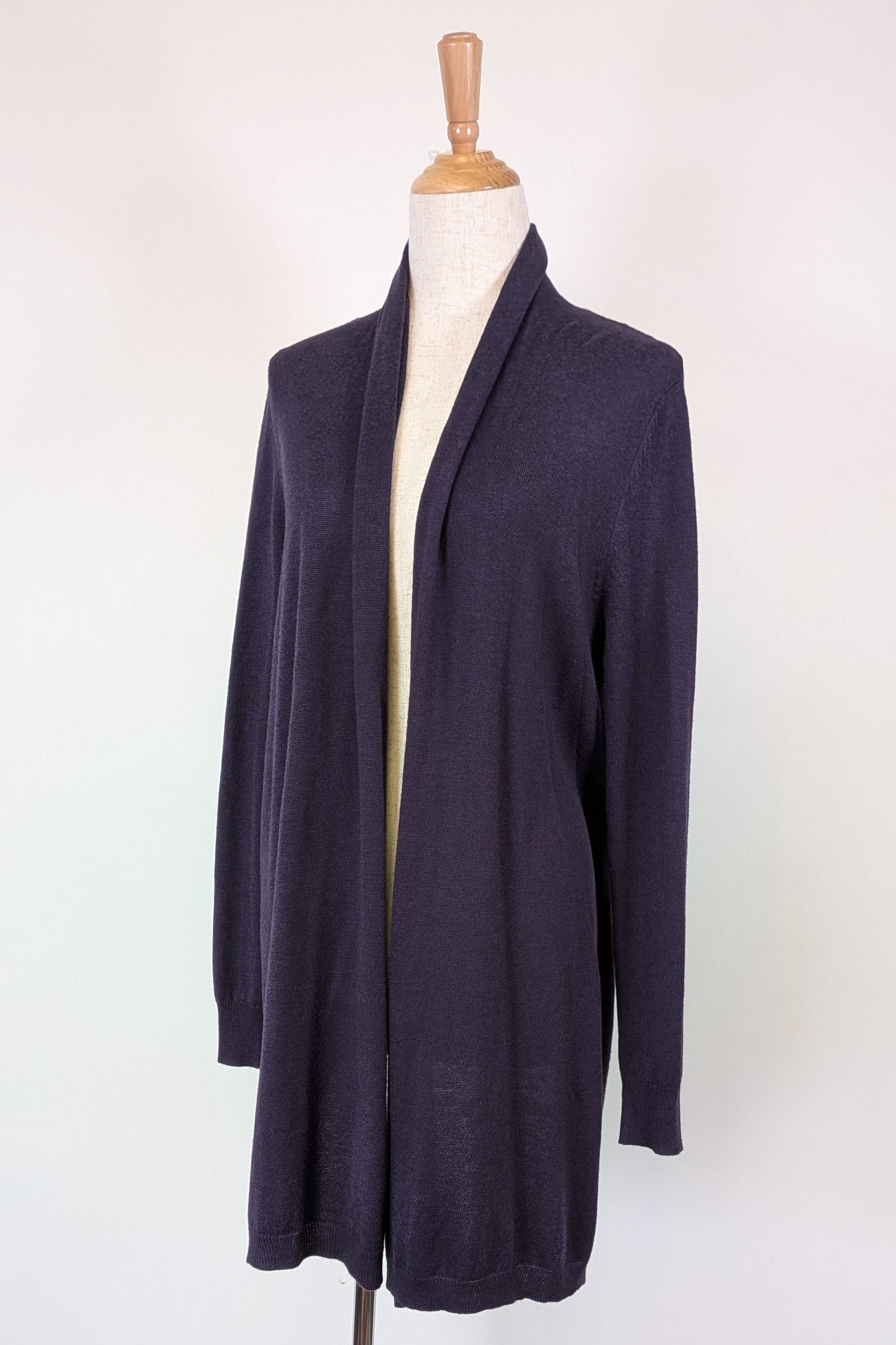 Sussan Prussia Deep Purple Open Knit Cardigan Size XS BNWT RRP $69.95