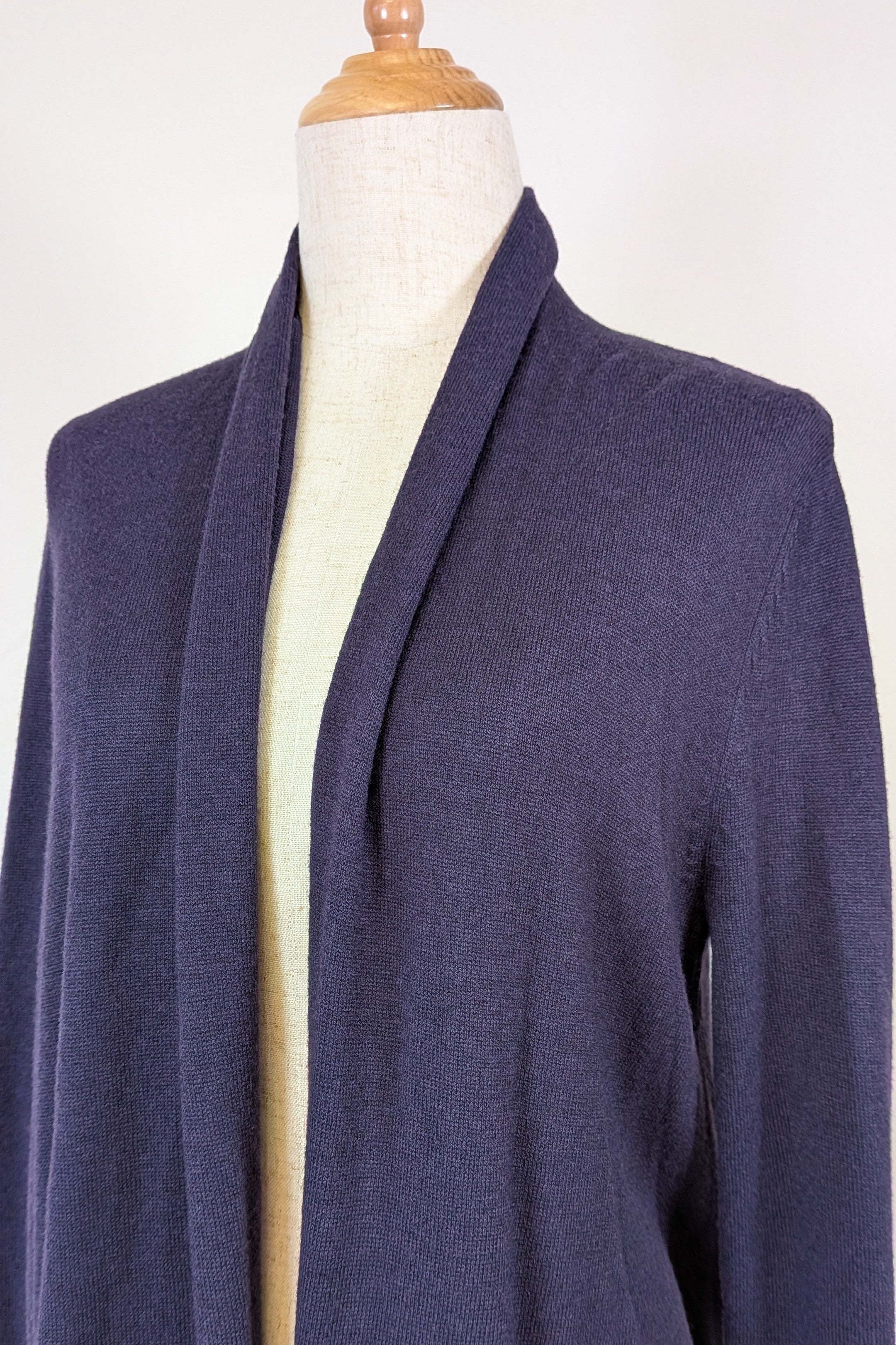 Sussan Prussia Deep Purple Open Knit Cardigan Size XS BNWT RRP $69.95