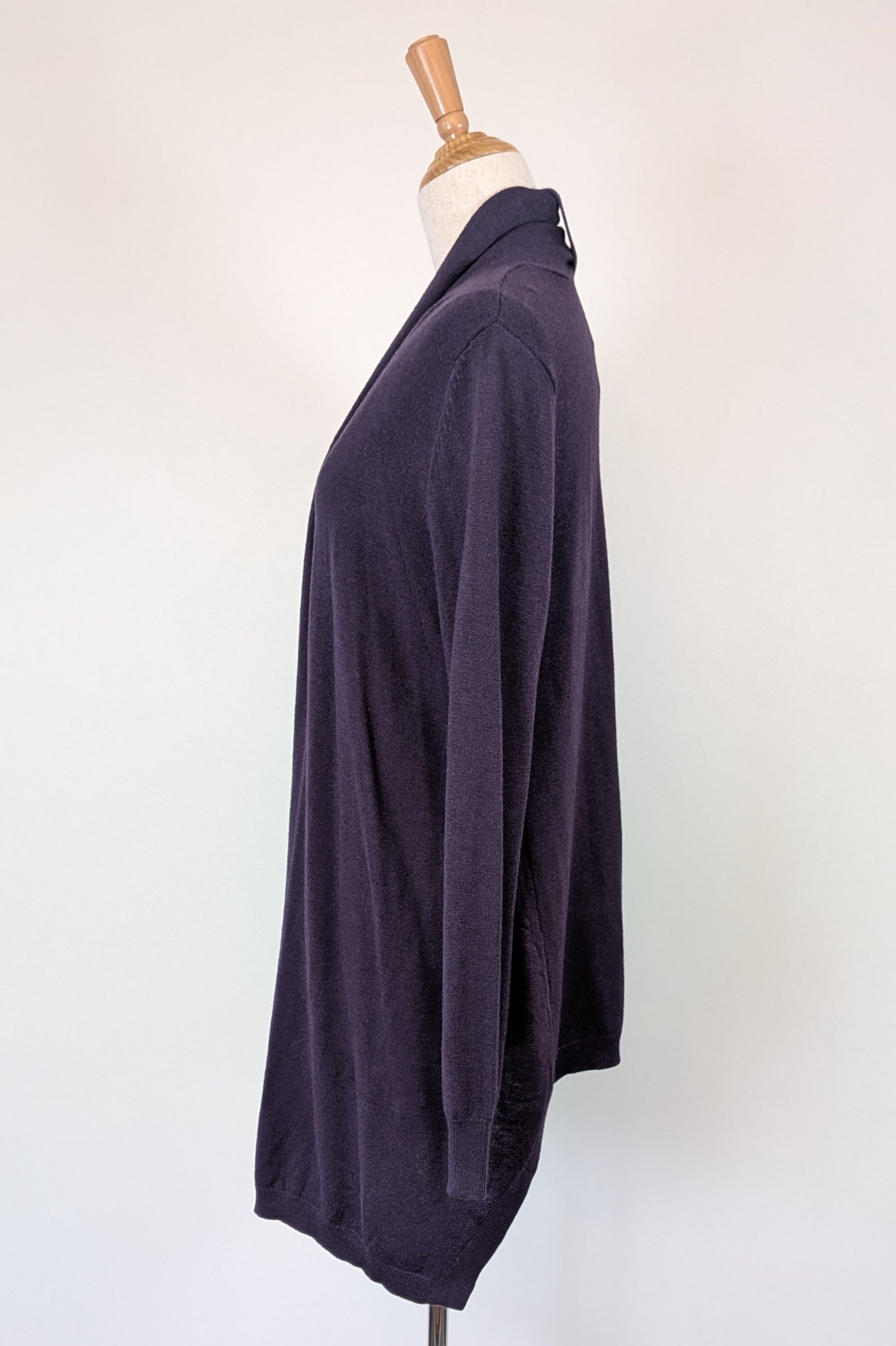 Sussan Prussia Deep Purple Open Knit Cardigan Size XS BNWT RRP $69.95