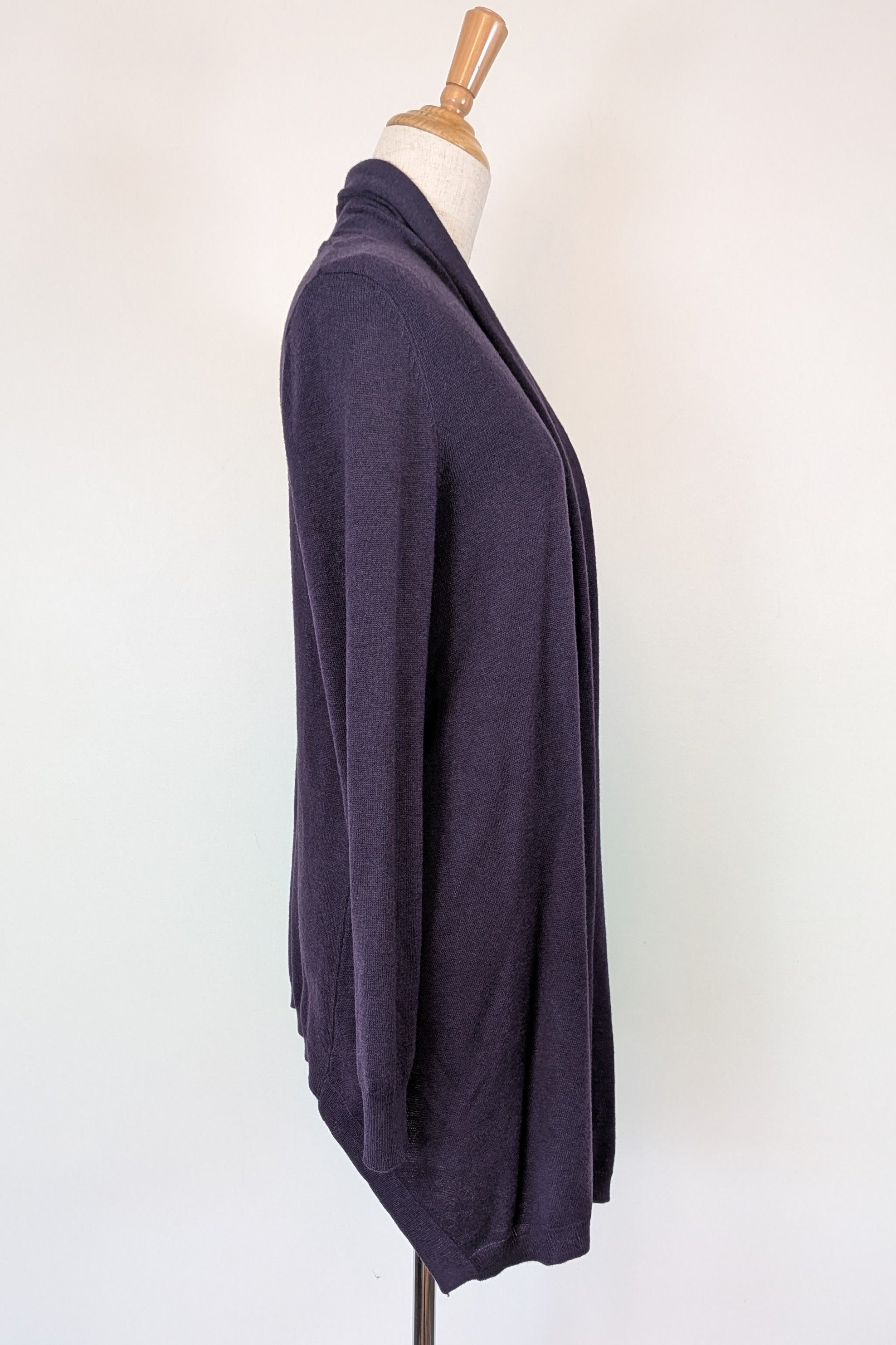 Sussan Prussia Deep Purple Open Knit Cardigan Size XS BNWT RRP $69.95