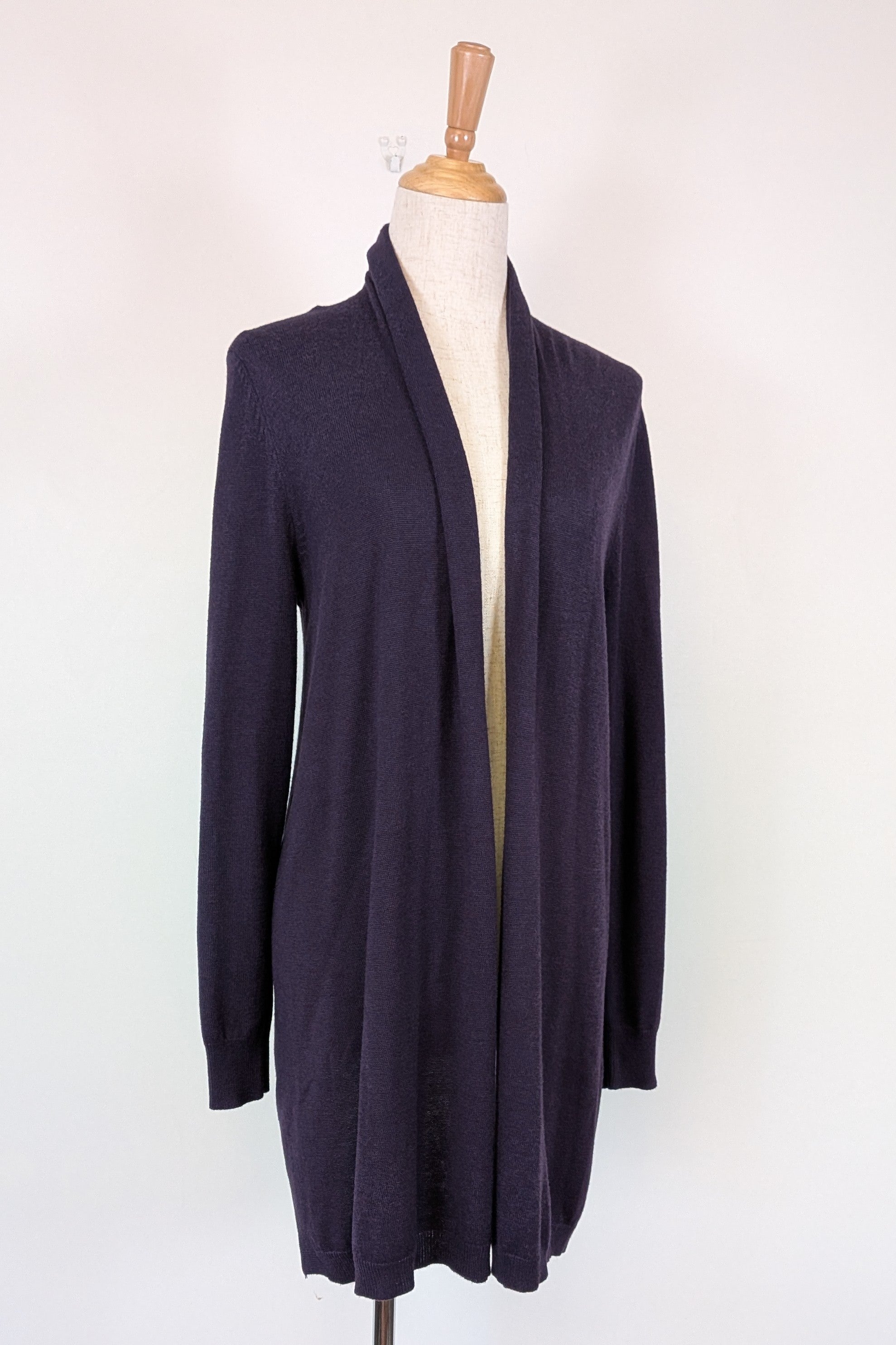 Sussan Prussia Deep Purple Open Knit Cardigan Size XS BNWT RRP $69.95