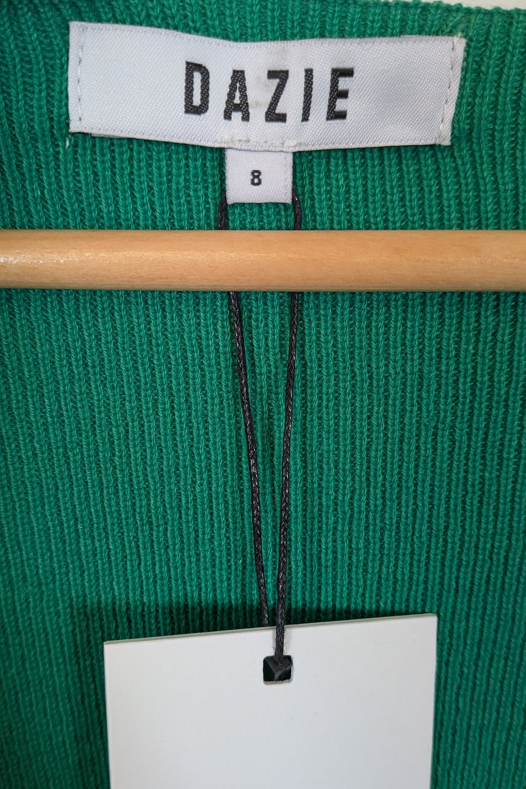 Dazie Green Nostalgia Sweetheart Knit Mini Dress Size 8 BNWT RRP $79