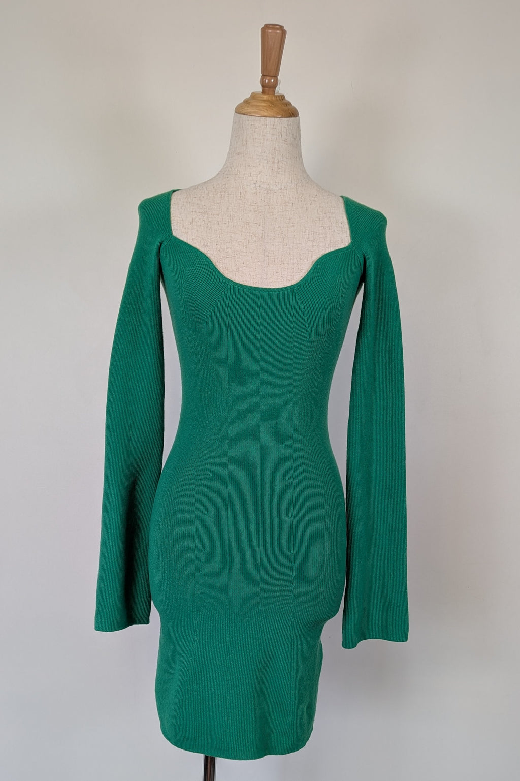 Dazie Green Nostalgia Sweetheart Knit Mini Dress Size 8 BNWT RRP $79