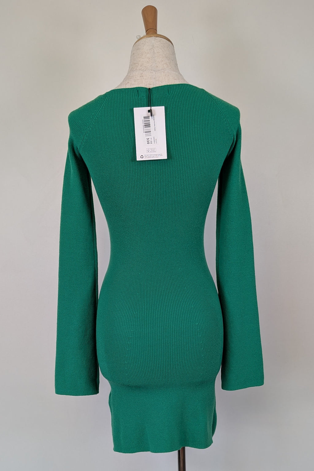 Dazie Green Nostalgia Sweetheart Knit Mini Dress Size 8 BNWT RRP $79
