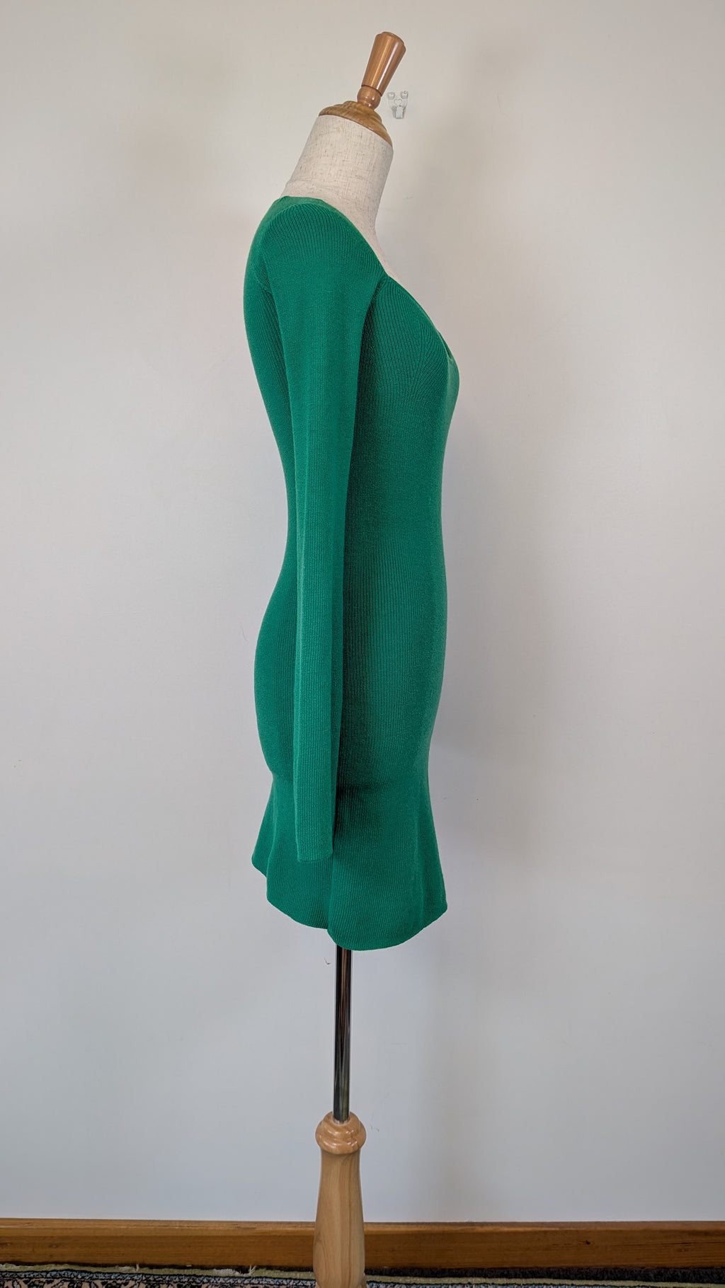 Dazie Green Nostalgia Sweetheart Knit Mini Dress Size 8 BNWT RRP $79