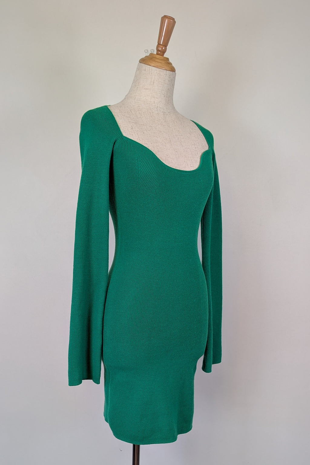 Dazie Green Nostalgia Sweetheart Knit Mini Dress Size 8 BNWT RRP $79