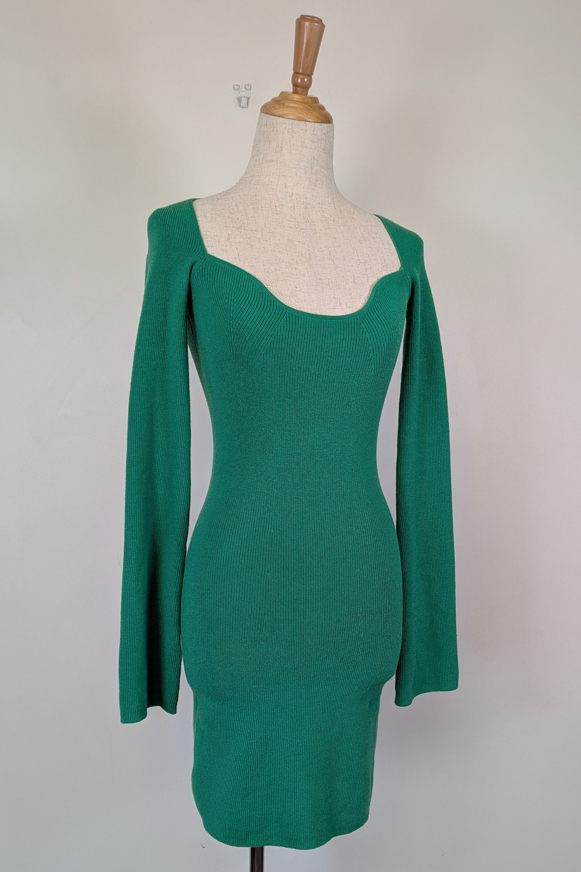 Dazie Green Nostalgia Sweetheart Knit Mini Dress Size 8 BNWT RRP $79