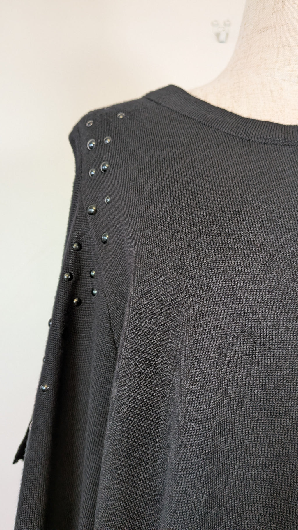 Beme Black 3/4 Cold Shoulder Jumper Size 16 BNWT RRP $79.95