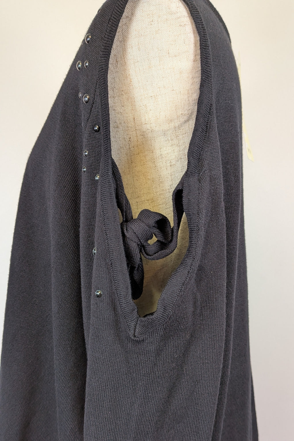 Beme Black 3/4 Cold Shoulder Jumper Size 16 BNWT RRP $79.95