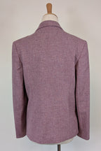 Vintage 90s British Dunedin Tradition Wool Blazer in Heather Mauve Size 12