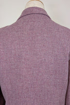 Vintage 90s British Dunedin Tradition Wool Blazer in Heather Mauve Size 12
