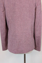 Vintage 90s British Dunedin Tradition Wool Blazer in Heather Mauve Size 12