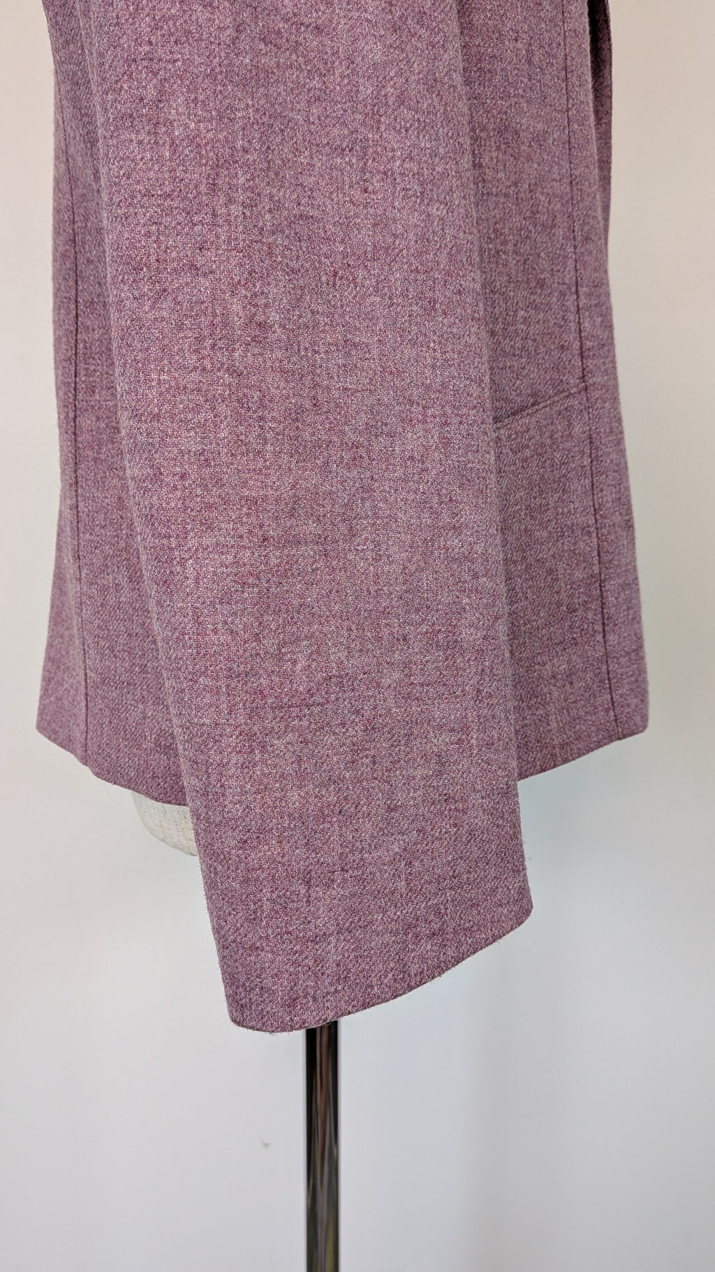 Vintage 90s British Dunedin Tradition Wool Blazer in Heather Mauve Size 12