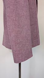 Vintage 90s British Dunedin Tradition Wool Blazer in Heather Mauve Size 12