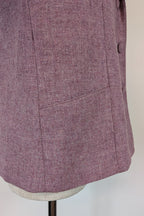 Vintage 90s British Dunedin Tradition Wool Blazer in Heather Mauve Size 12