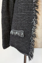 Vintage 90s/Y2K Made in Italy Frayed Fringe Knit Cardigan Size M