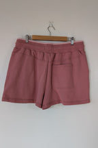 Aje Athletica Signature Logo Sweat Shorts in Rose Quartz Size 16 BNWT RRP $115