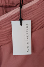 Aje Athletica Signature Logo Sweat Shorts in Rose Quartz Size 16 BNWT RRP $115