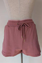 Aje Athletica Signature Logo Sweat Shorts in Rose Quartz Size 16 BNWT RRP $115