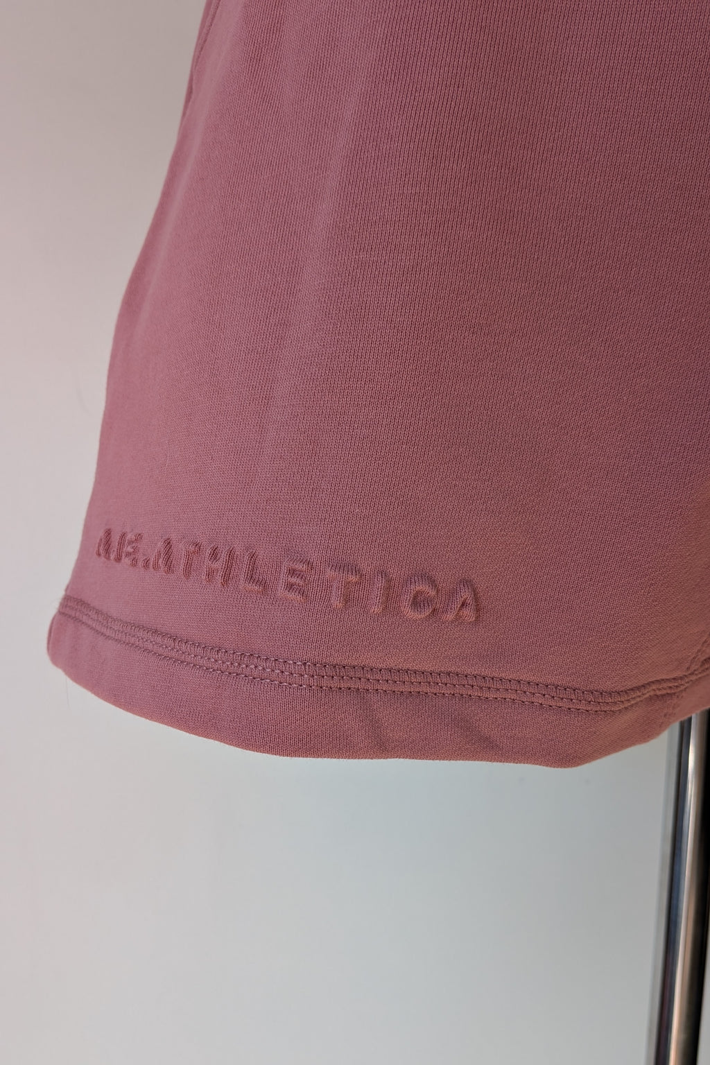 Aje Athletica Signature Logo Sweat Shorts in Rose Quartz Size 16 BNWT RRP $115