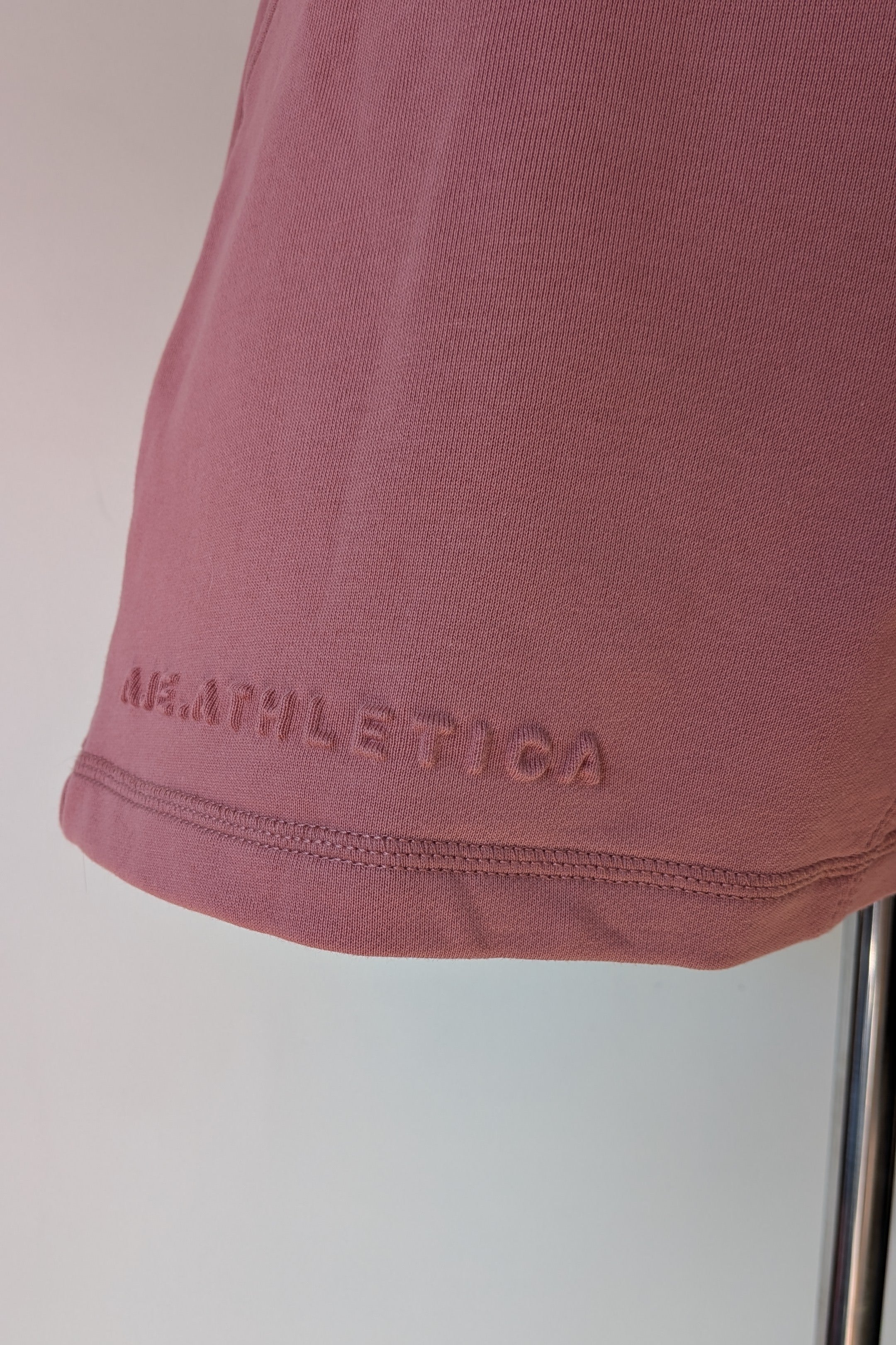 Aje Athletica Signature Logo Sweat Shorts in Rose Quartz Size 16 BNWT RRP $115