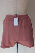 Aje Athletica Signature Logo Sweat Shorts in Rose Quartz Size 16 BNWT RRP $115