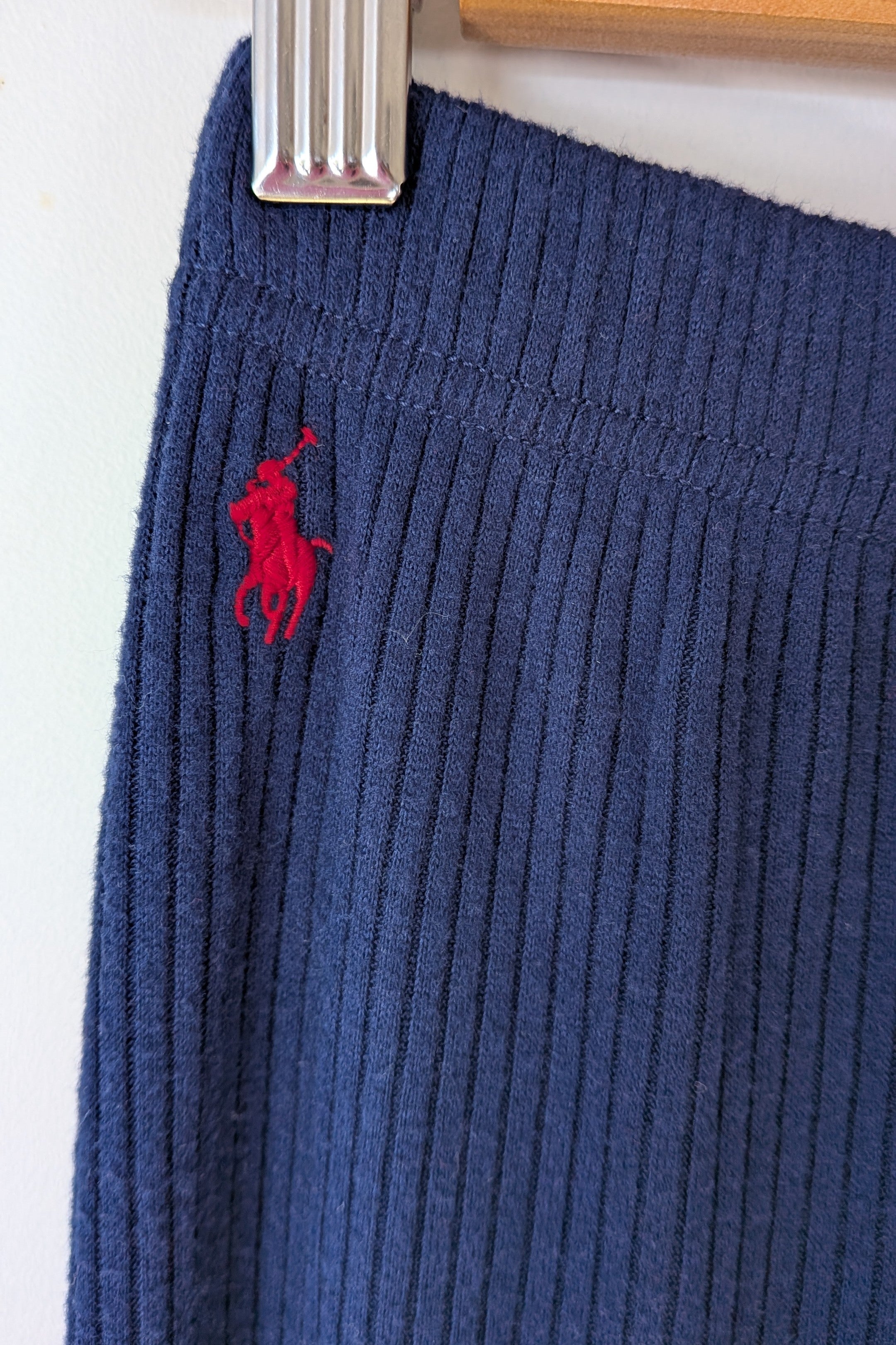 Polo Ralph Lauren Kids Classic Stretch Ribbed Legging Newport Navy Size XL (16) BNWT RRP $79