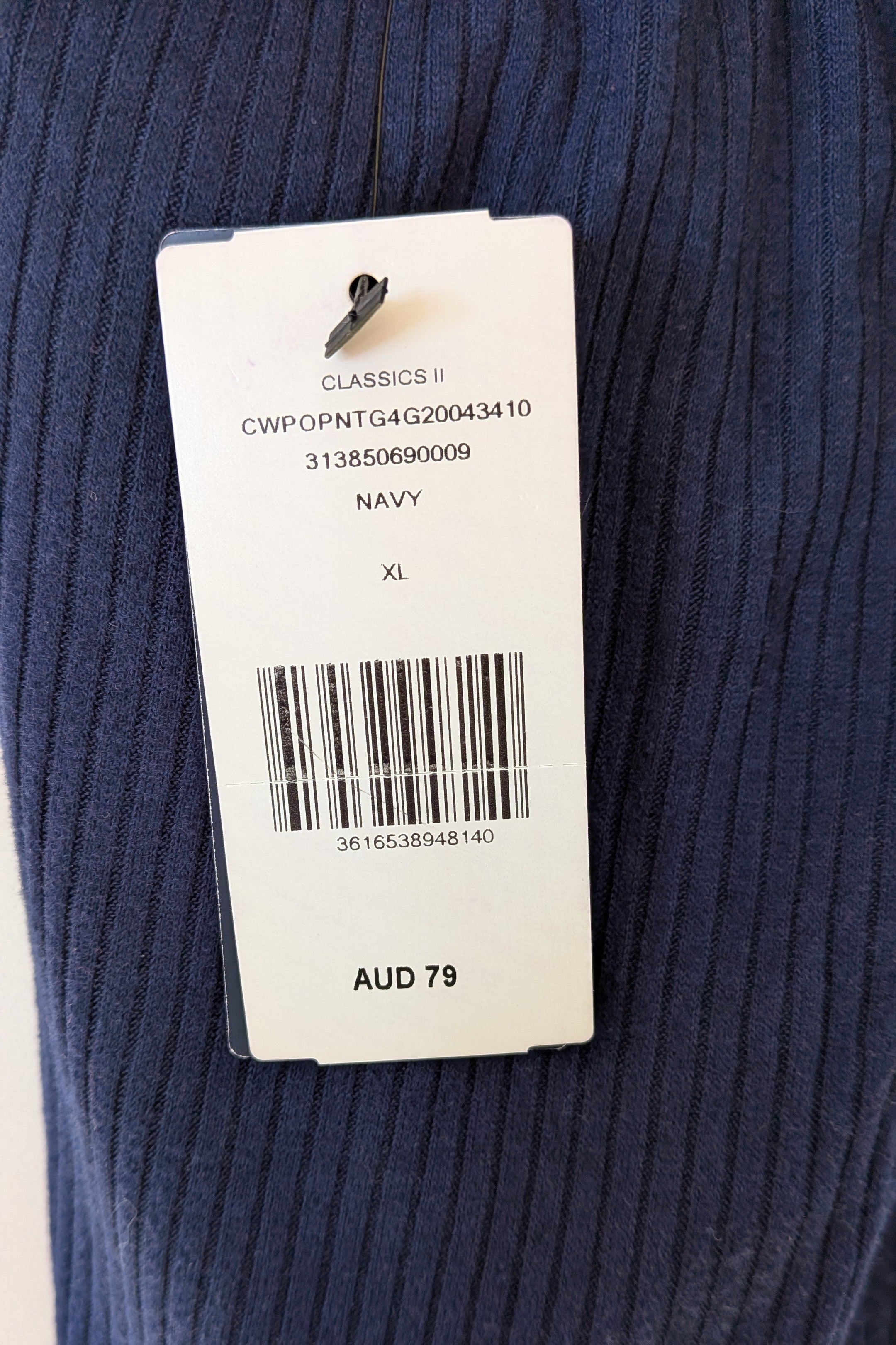 Polo Ralph Lauren Kids Classic Stretch Ribbed Legging Newport Navy Size XL (16) BNWT RRP $79