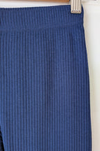 Polo Ralph Lauren Kids Classic Stretch Ribbed Legging Newport Navy Size S (7) BNWT RRP $79